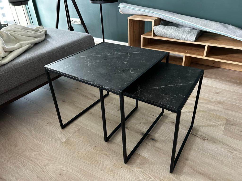 Bijzettafel, Gebruikt, Vierkant, Ophalen, 45 tot 60 cm