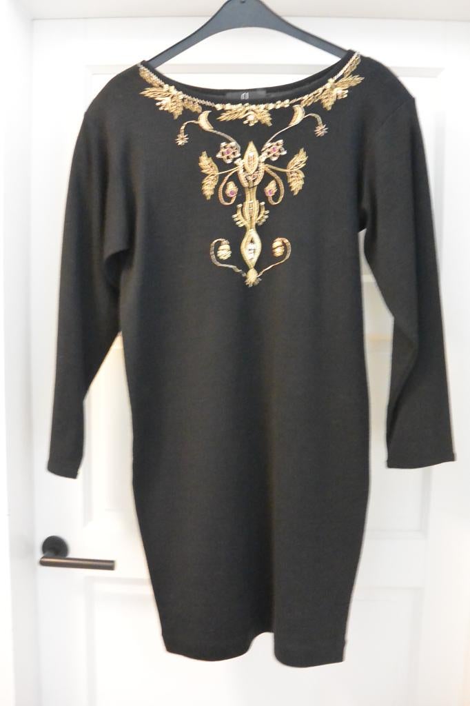 Caroll Little Dresses - Wollen zwarte jurk - S, Caroll, Zwart, Ophalen of Verzenden, Maat 36 (S)