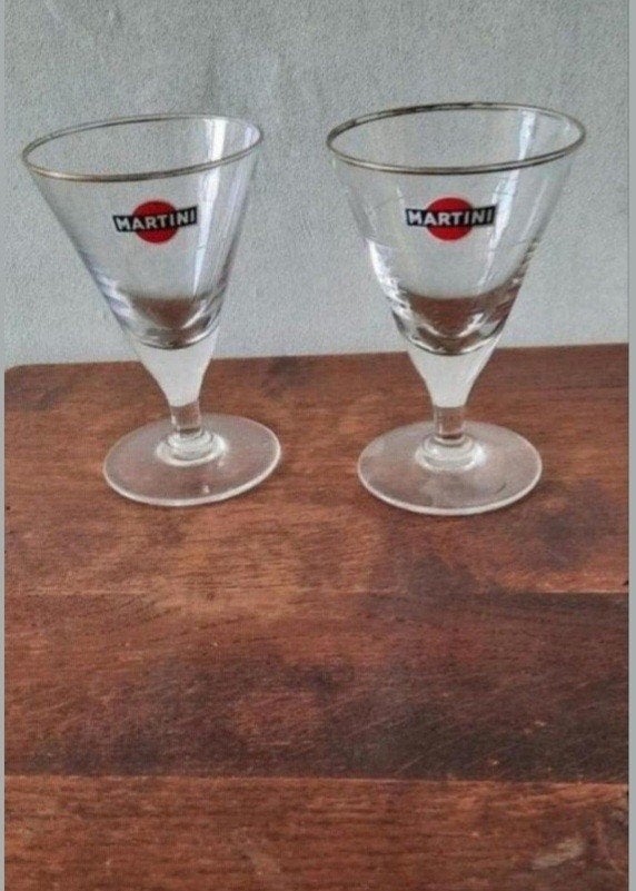 Vintage Martini Glazen - Set van 2, Antiek en Kunst, Ophalen of Verzenden
