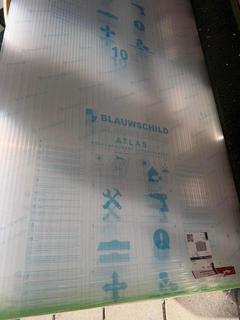 Nieuwe polycarbonaat dakplaten | 16mm | Glashelder, Ophalen, Nieuw, Overige materialen, Minder dan 20 mm