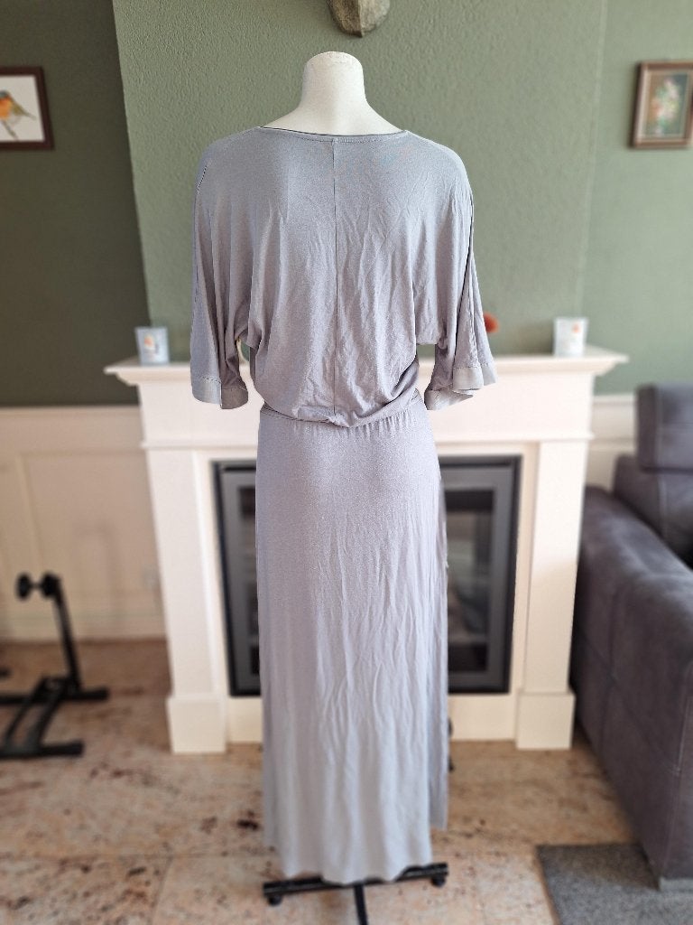 Hunkydory lange grijze jurk M 38, Maat 38/40 (M), Verzenden, Hunkydory, Grijs
