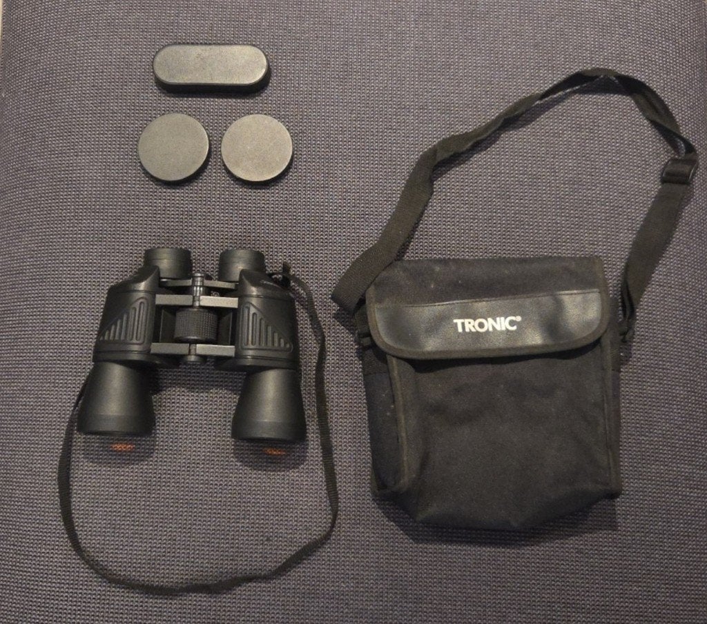 Tronic Verrekijker 10x50 GA | Inclusief Tas & Lensdoppen, Ophalen, Gebruikt, Porro (met knik), 8 tot 12x