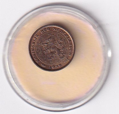 1/2 Cent 1938 ruim zeer Fraai met diverse muntkleuren, Verzenden, Koningin Wilhelmina, Overige waardes, Losse munt