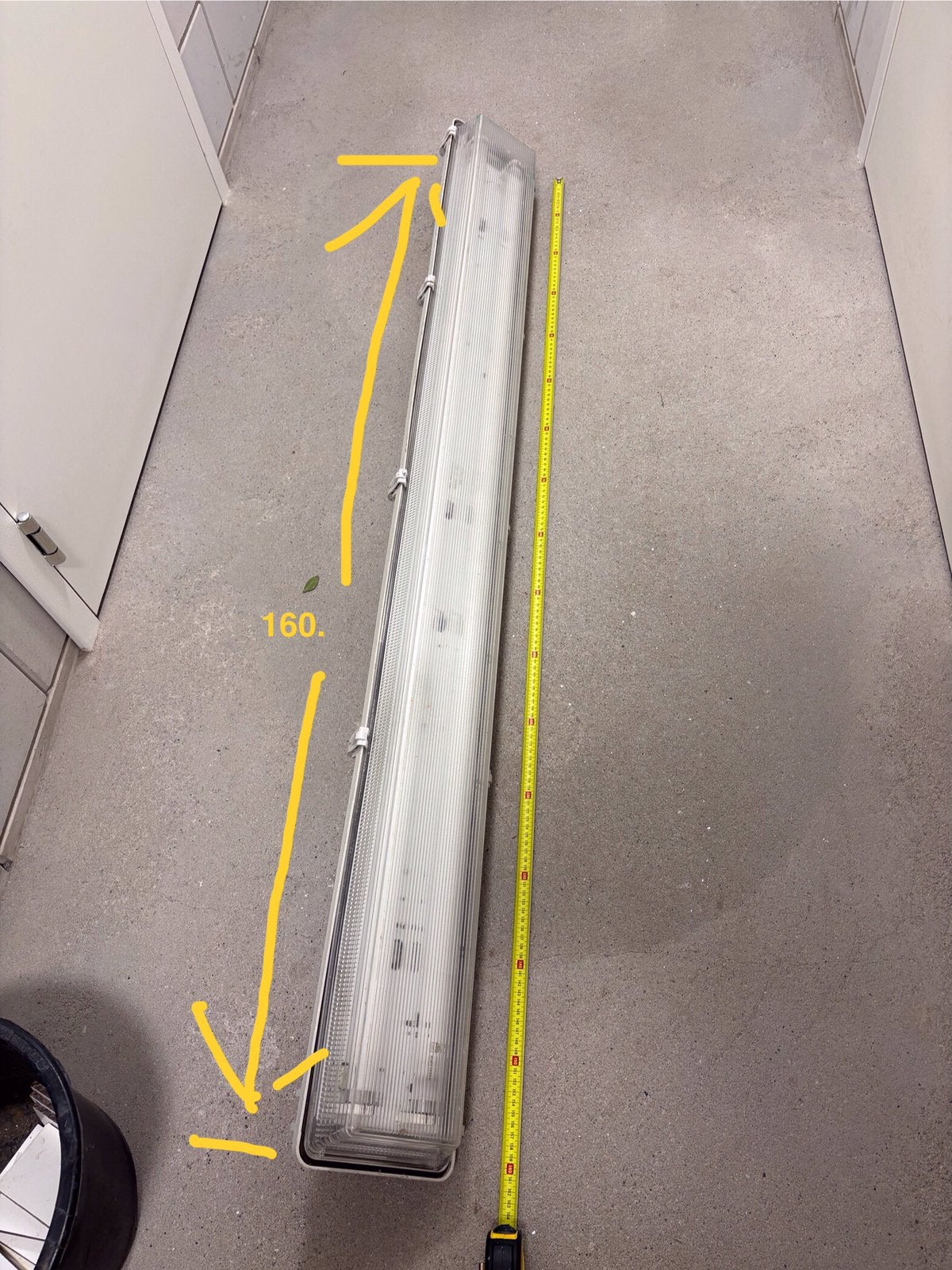 Tl armentuur met 2 lampen , voor garage schuur of werkplaats, Huis en Inrichting, Lampen | Overige, Ophalen, Gebruikt