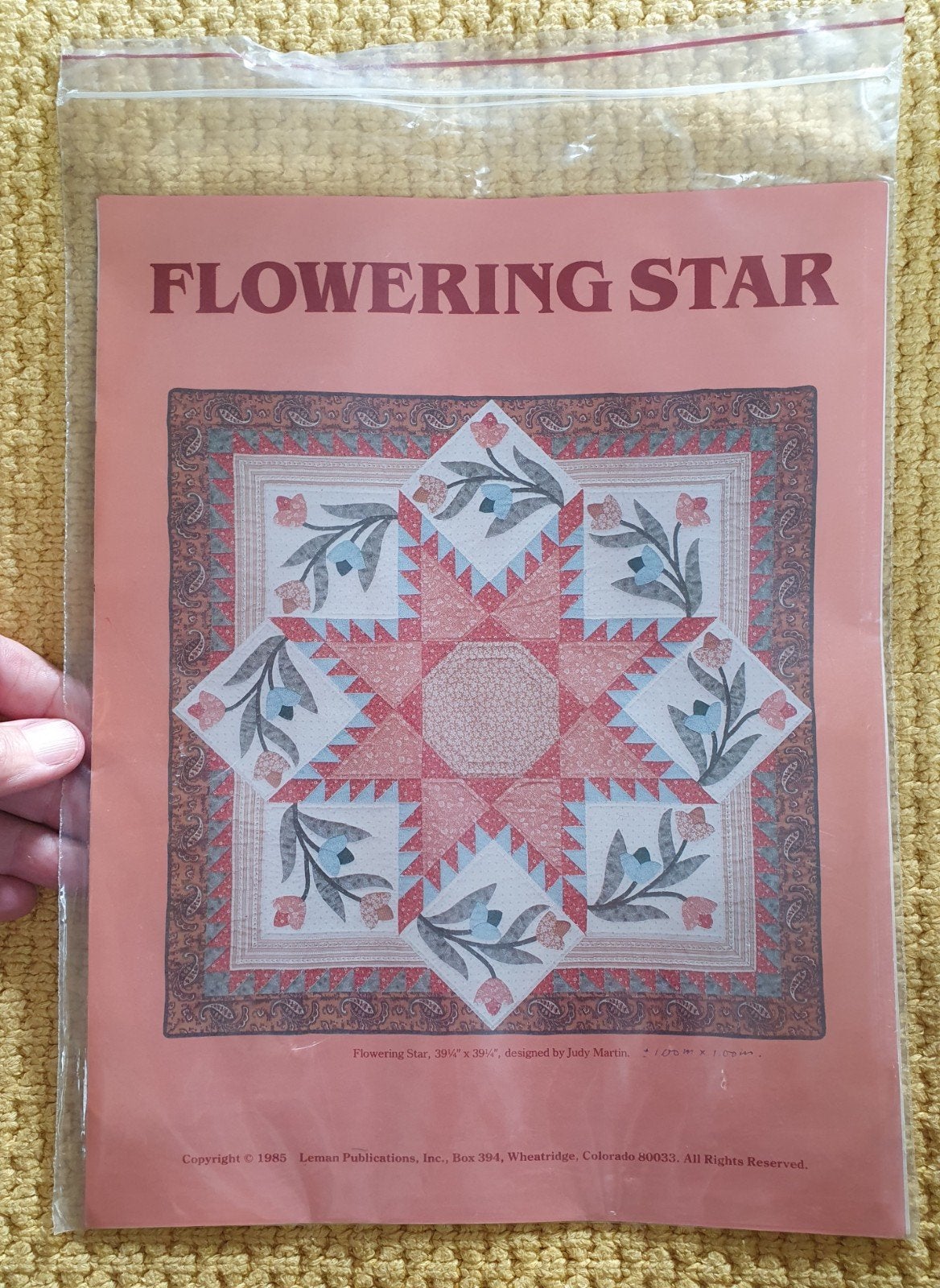 nieuw! vintage 1985 origineel amerikaans quiltpatroon - star, Verzenden, Nieuw, Patroon