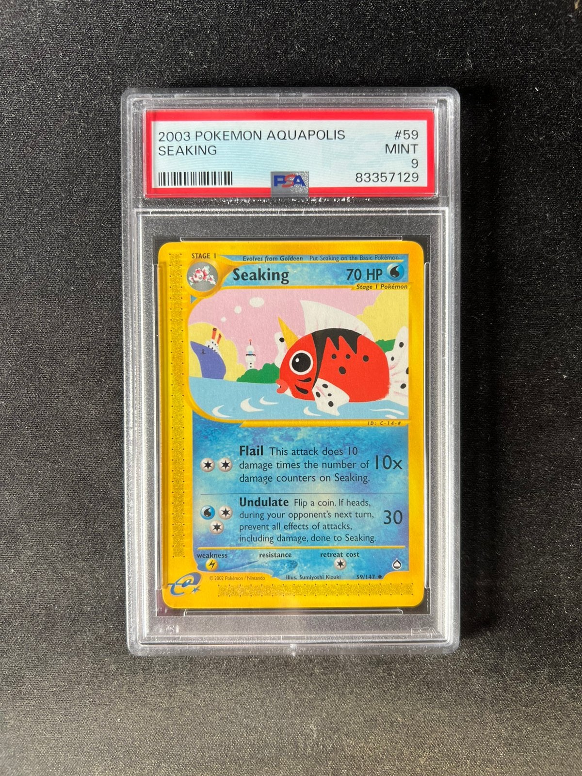 Seaking 59 Pokemon Kaart PSA 9, Ophalen of Verzenden, Nieuw, Losse kaart