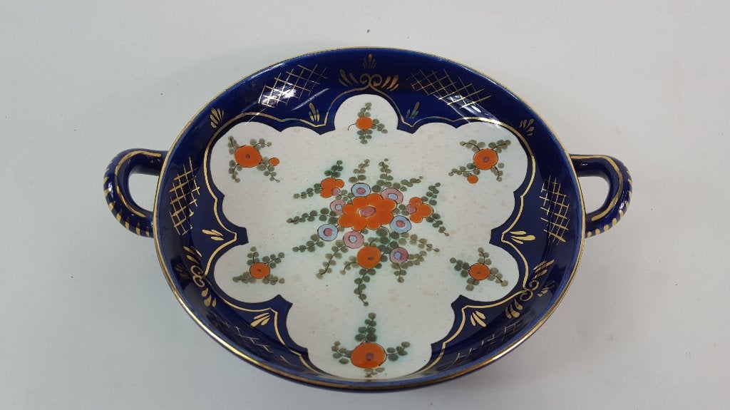 Gouda plateel Regina René schaaltjes, blauw kobalt. 2A7, Ophalen of Verzenden