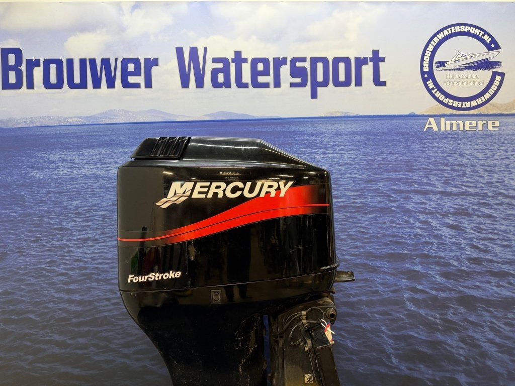 Mercury 75 pk buitenboordmotor water in de olie, Gebruikt, Niet ingevuld, Met afstandsbediening, 30 pk of meer