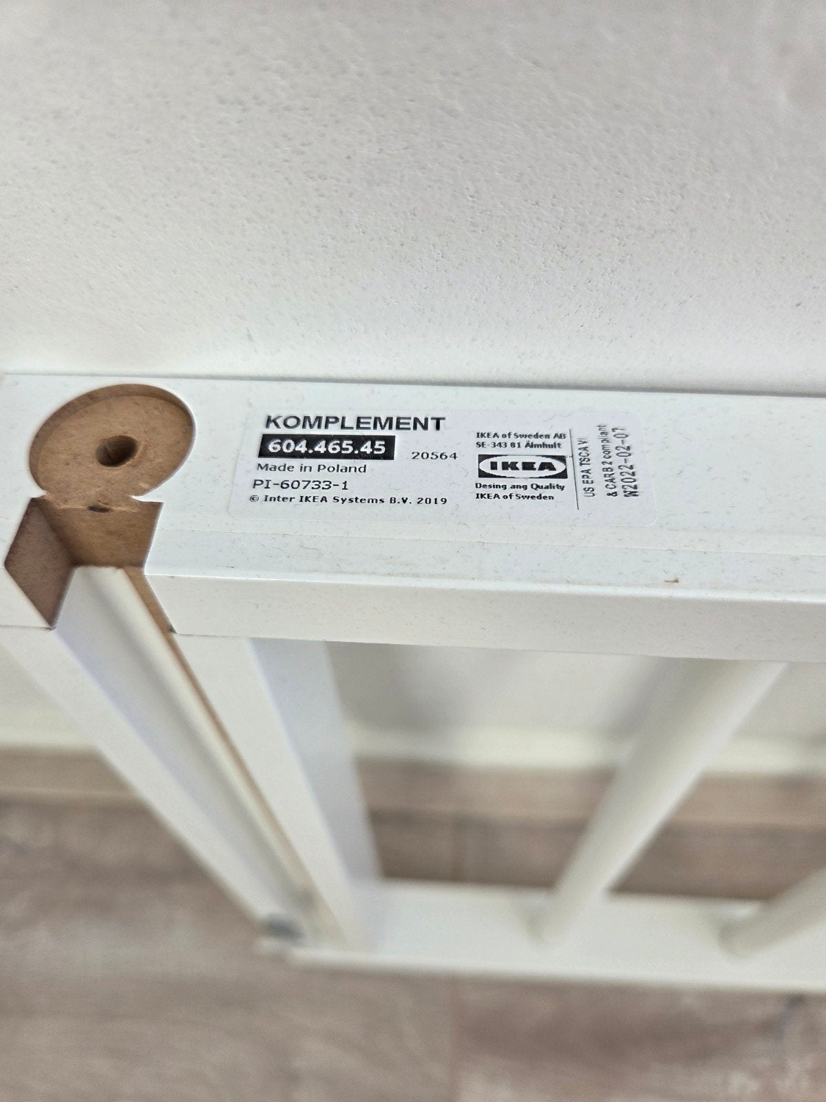 IKEA KOMPLEMENT Uittrekbare Broekenuittrek Wit, Ophalen of Verzenden, Zo goed als nieuw