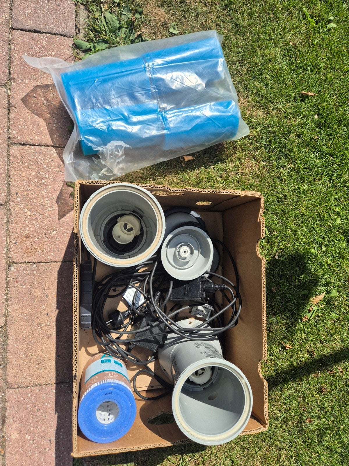 Zwembadpomp en filterset, Tuin en Terras, Ophalen of Verzenden, Gebruikt, Zwembadpomp