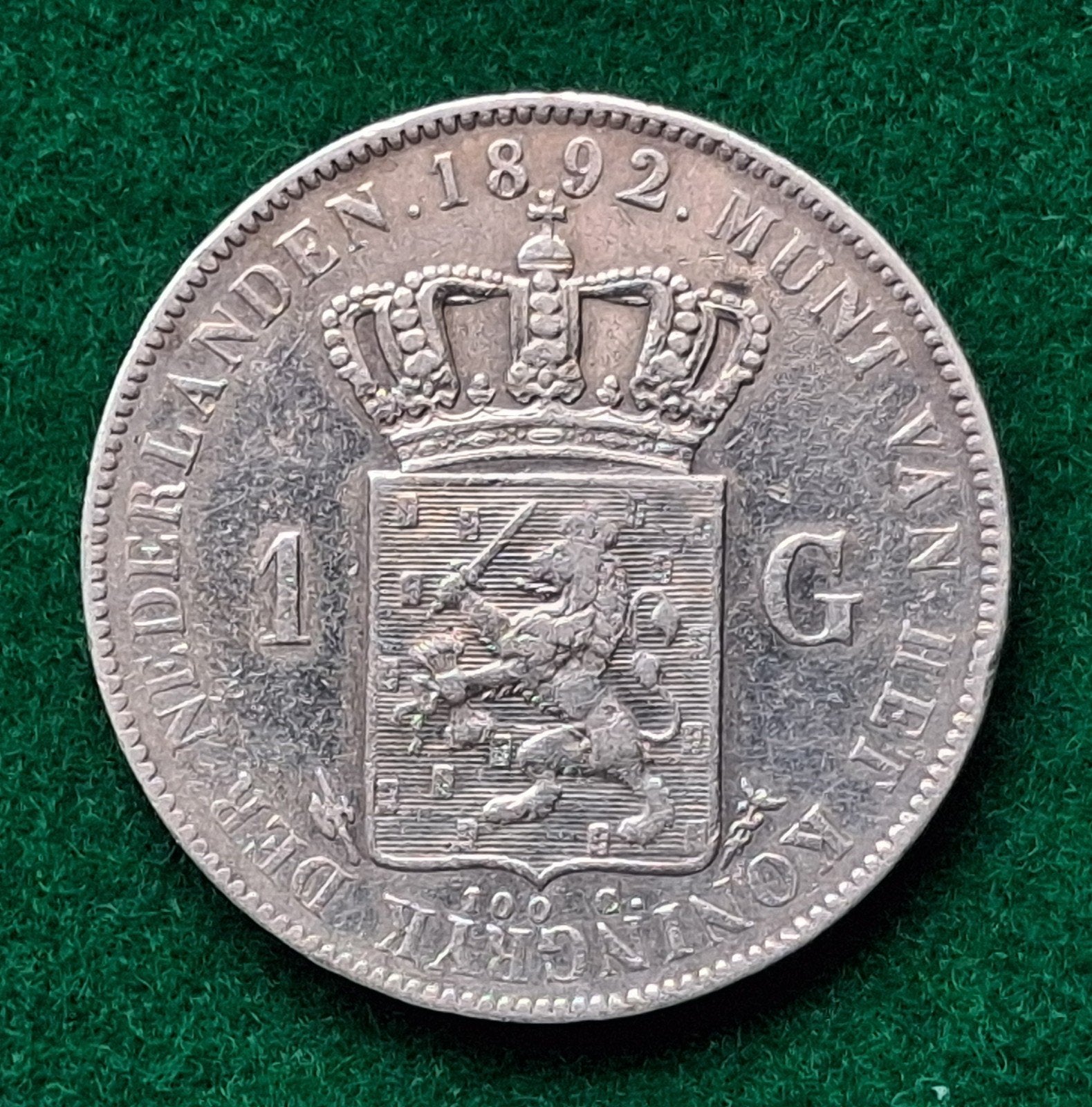 1 gulden 1892, Ophalen of Verzenden, Koningin Wilhelmina, 1 gulden