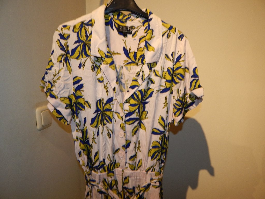 Zilch jumpsuit broekpak prachtige trendy print kleuren L, Maat 42/44 (L), Zo goed als nieuw, Zilch, Meerkleurig