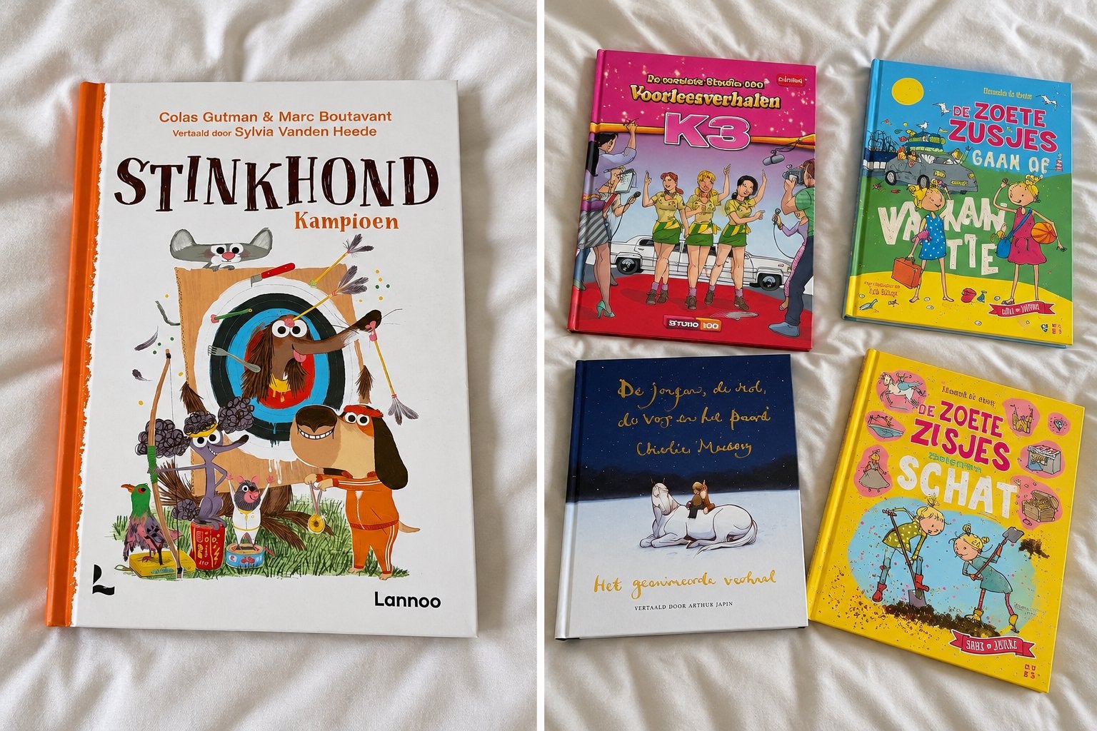 Kinderboeken: Stinkhond Kampioen, K3, De Zoete Zusjes, Ophalen of Verzenden, Gelezen, Fictie algemeen