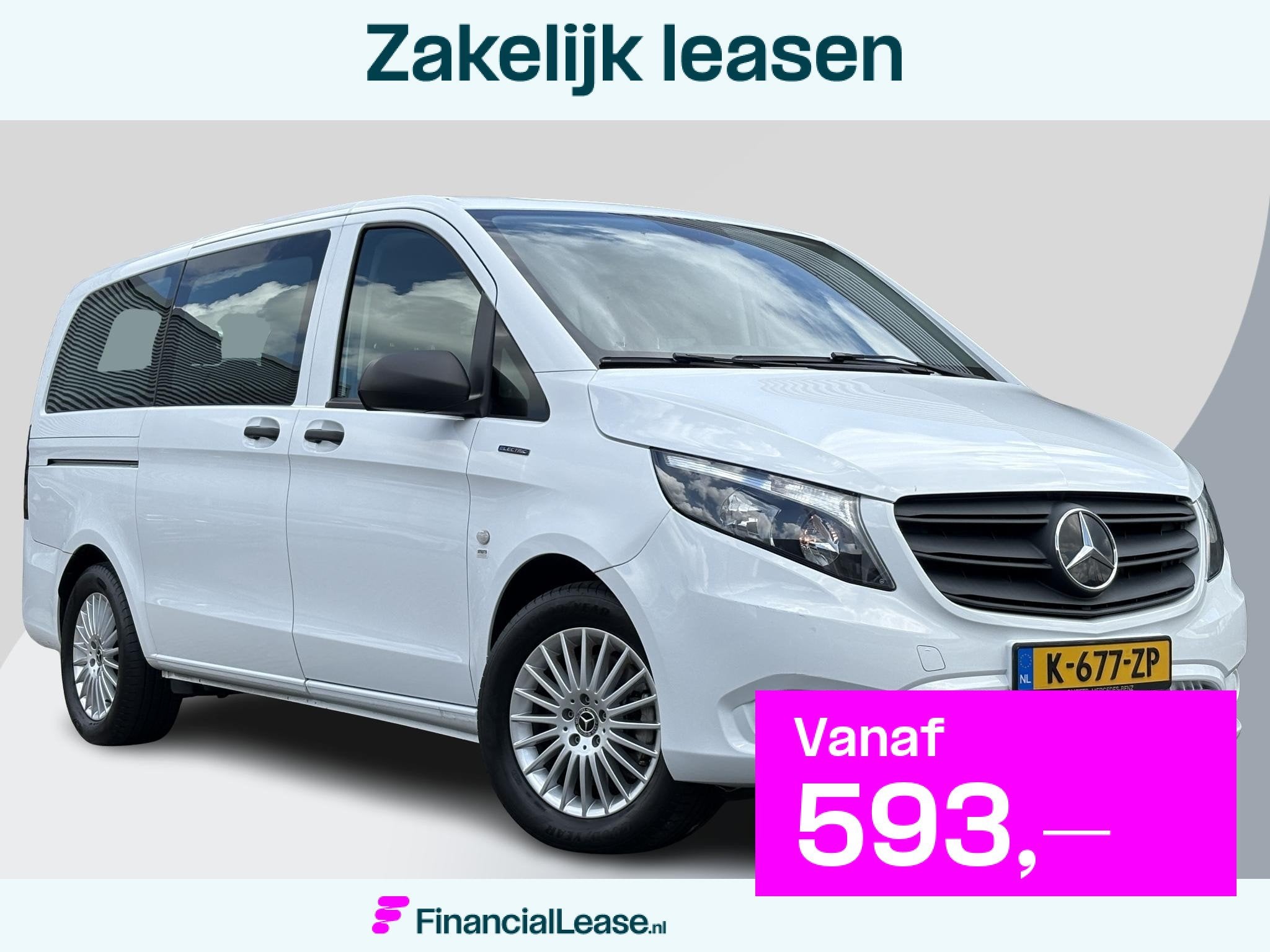 Mercedes-Benz eVito Tourer PRO L2 90 kWh | BTW Auto | SOH 95, 2430 kg, Stof, Gebruikt, Overige carrosserieën