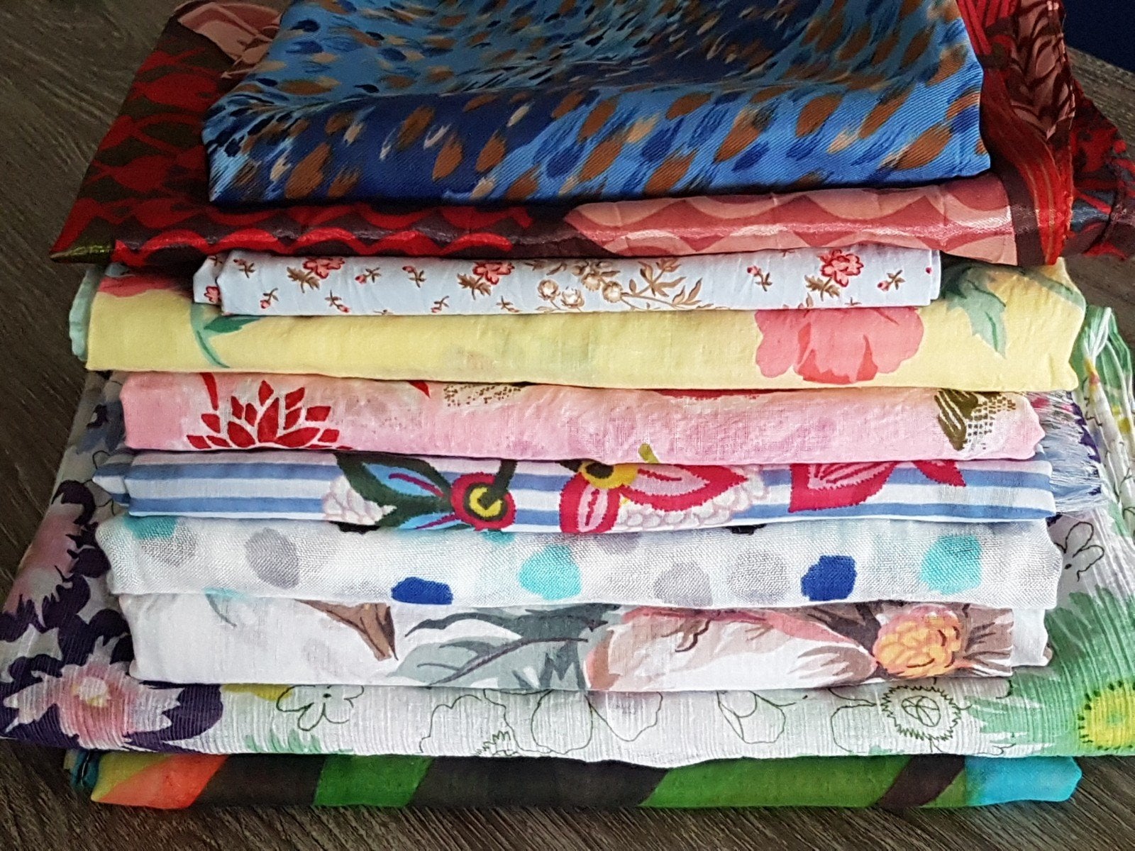 10 sjaals voor lente en zomer, Kleding | Dames, Ophalen of Verzenden, Gedragen, Maat 46/48 (XL) of groter, Sjaal