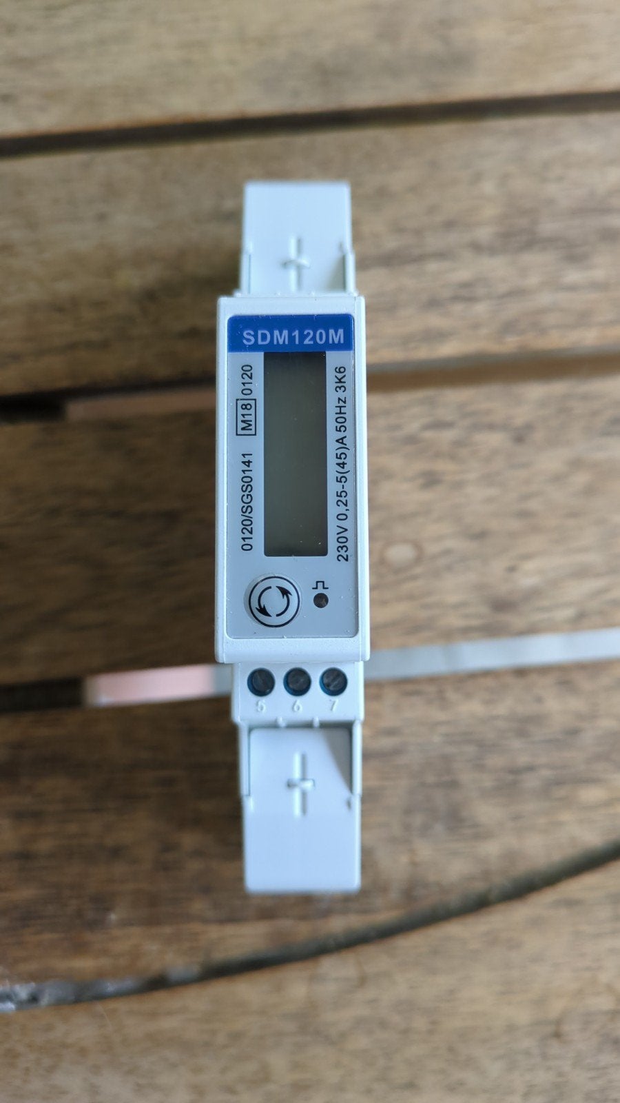 Eastron SDM120M Enkele Fase Energiemeter, Ophalen of Verzenden, Zo goed als nieuw, Overige merken, Overige typen