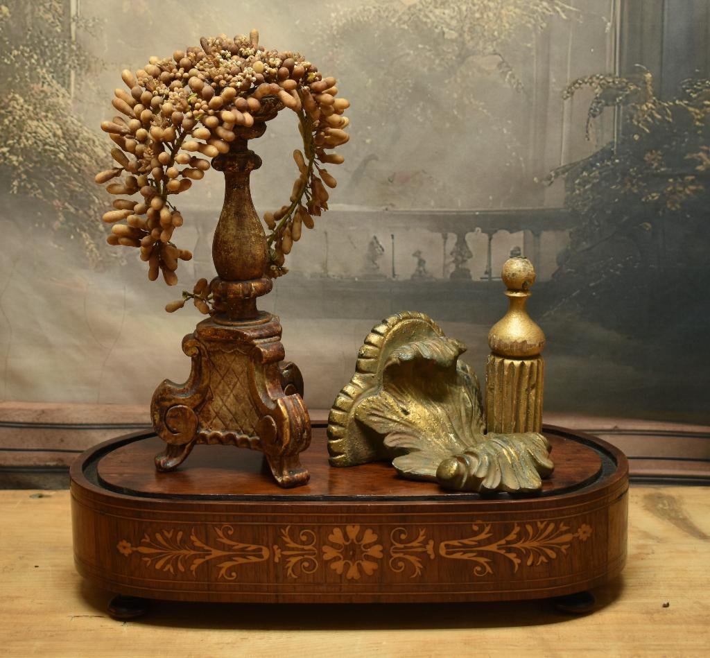 Oud Frans Onderbord ."Uit Aletta's Tijd", Ophalen of Verzenden