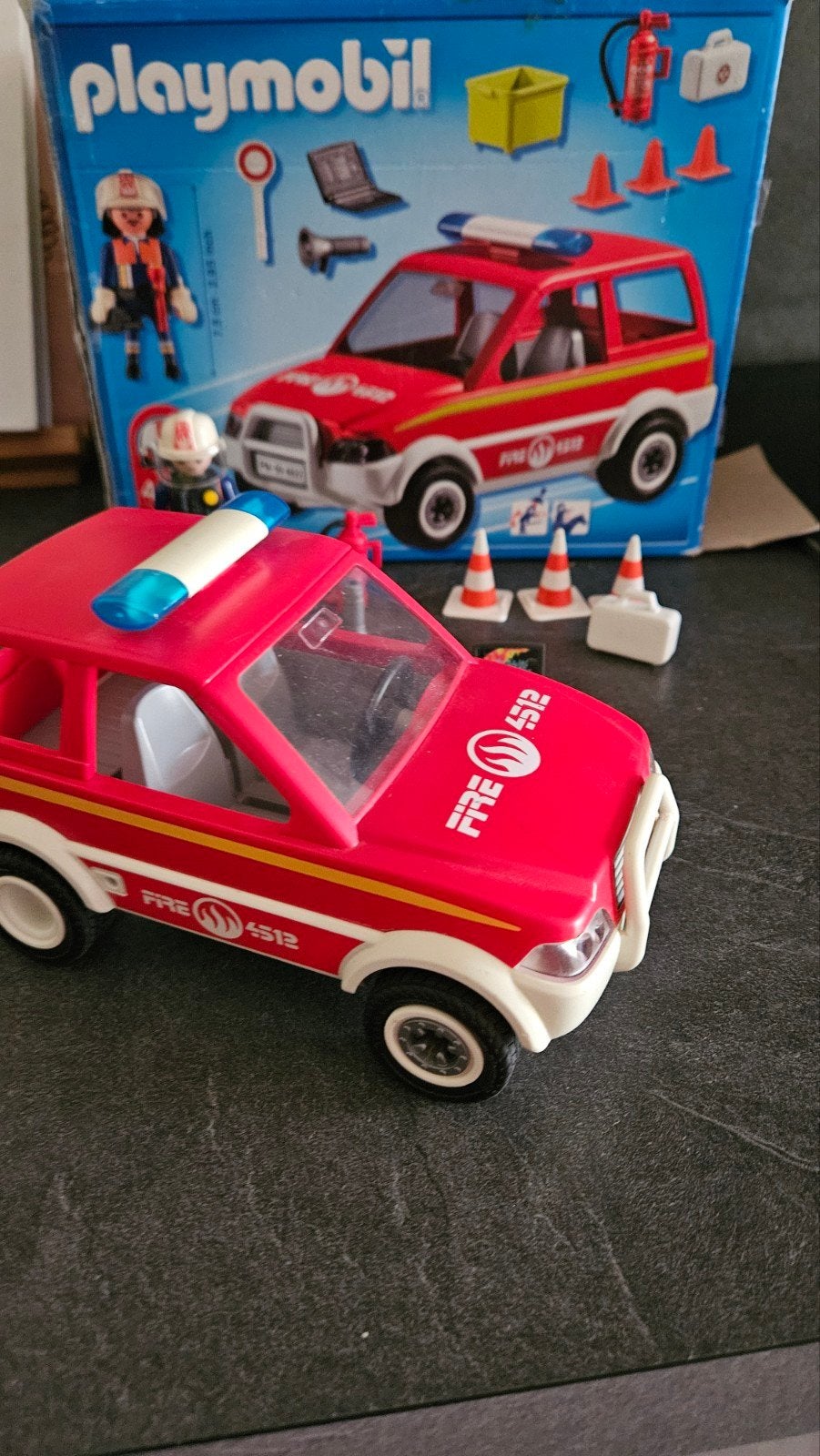 Playmobil Brandweerwagen met Brandweerman en Accessoires, Kinderen en Baby's, Speelgoed | Playmobil, Complete set, Voertuig, Ophalen of Verzenden