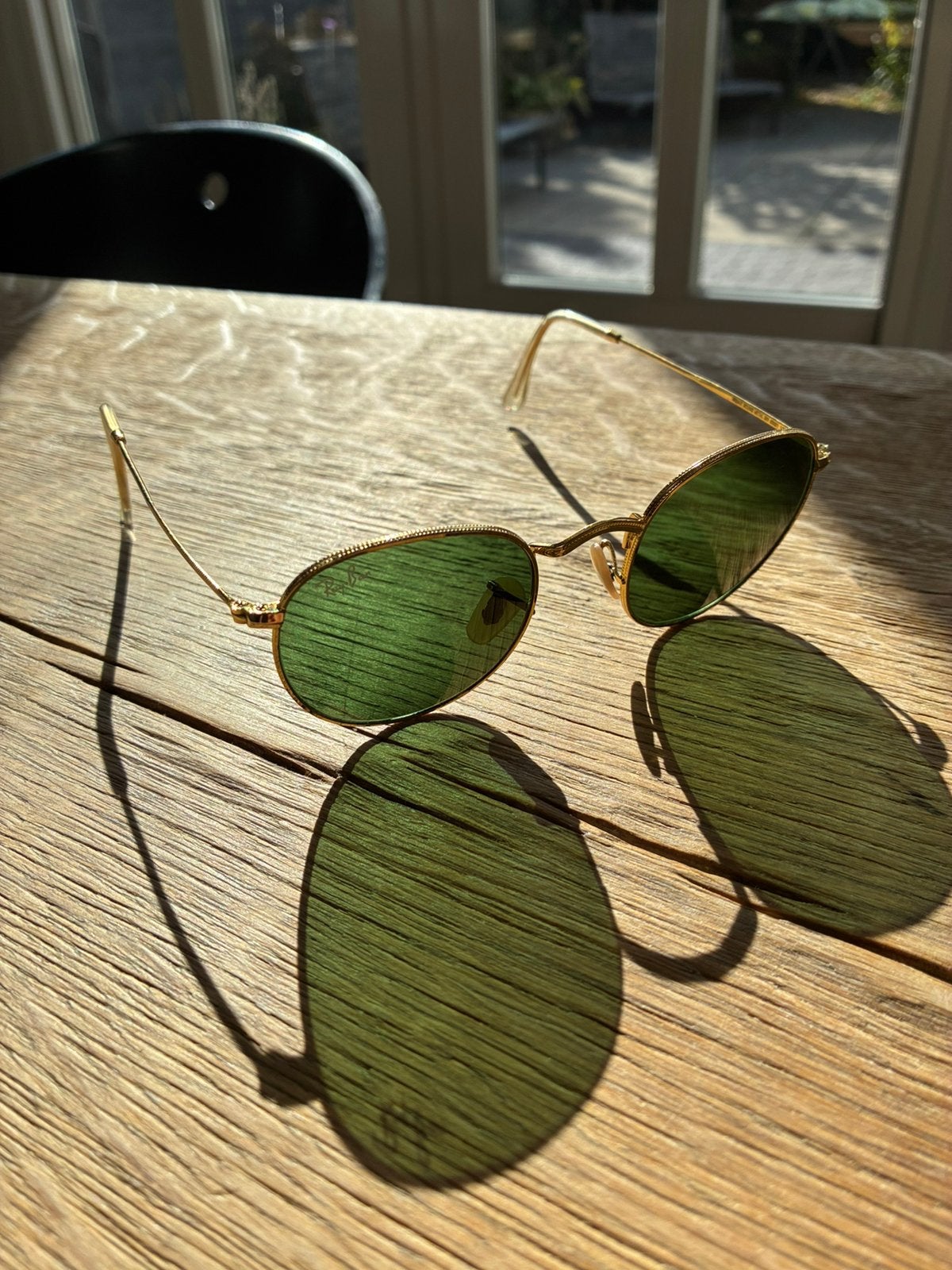 RayBan RB 3447 Round Metal 001, Ophalen of Verzenden, Zo goed als nieuw, Zwart, Ray-Ban