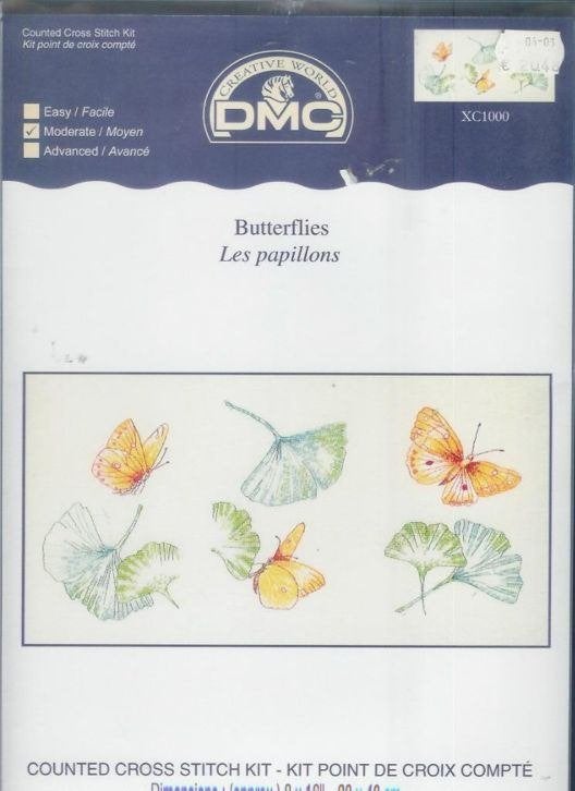 Borduurpakket Butterflies XC1000, ., Nieuw, Ophalen of Verzenden, .