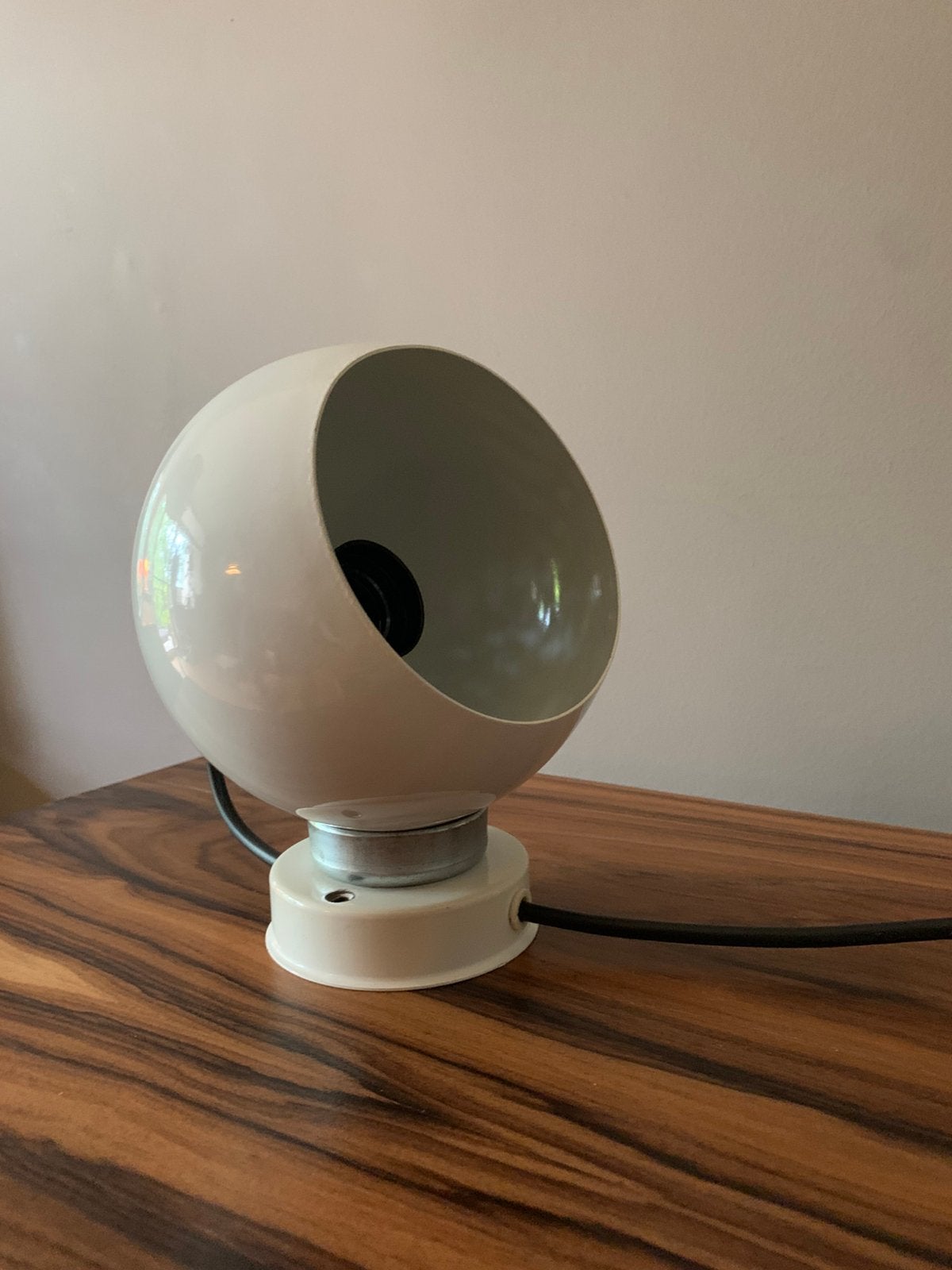 Vintage Reggiani Space Age tafellamp wit, Ophalen of Verzenden, Zo goed als nieuw