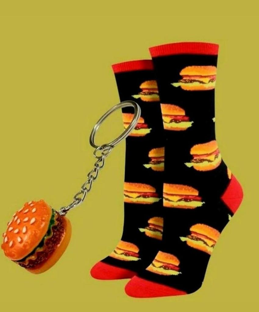 HAMBURGER SOKKEN  + SLEUTELHANGER HAMBURGER, Ophalen of Verzenden, Nieuw