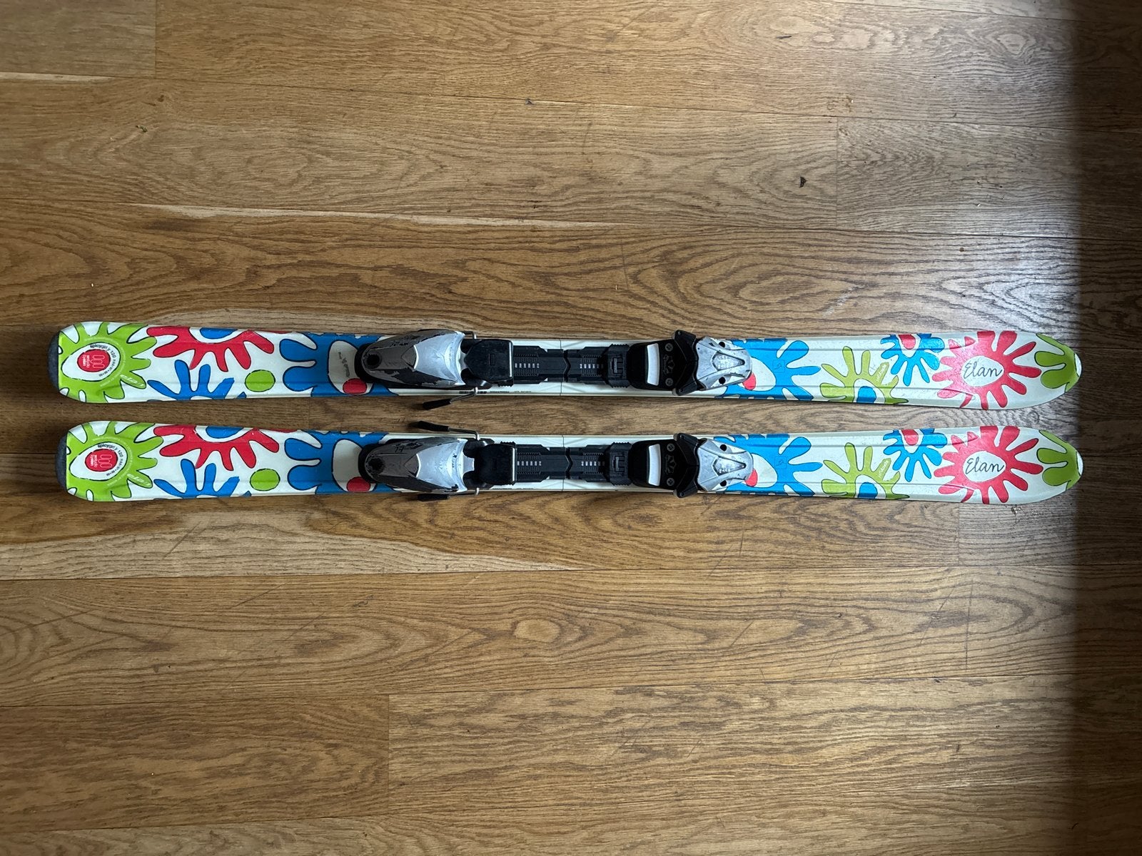 Elan Spicy Girl JR 120 ski's met bindingen, Sport en Fitness, Gebruikt, 100 tot 140 cm, Ophalen of Verzenden, Skiën