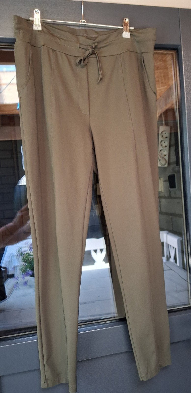 Comfortabele kaki broek - Maat XL, THOMBIQ, Maat 46/48 (XL) of groter, Ophalen of Verzenden, Zo goed als nieuw