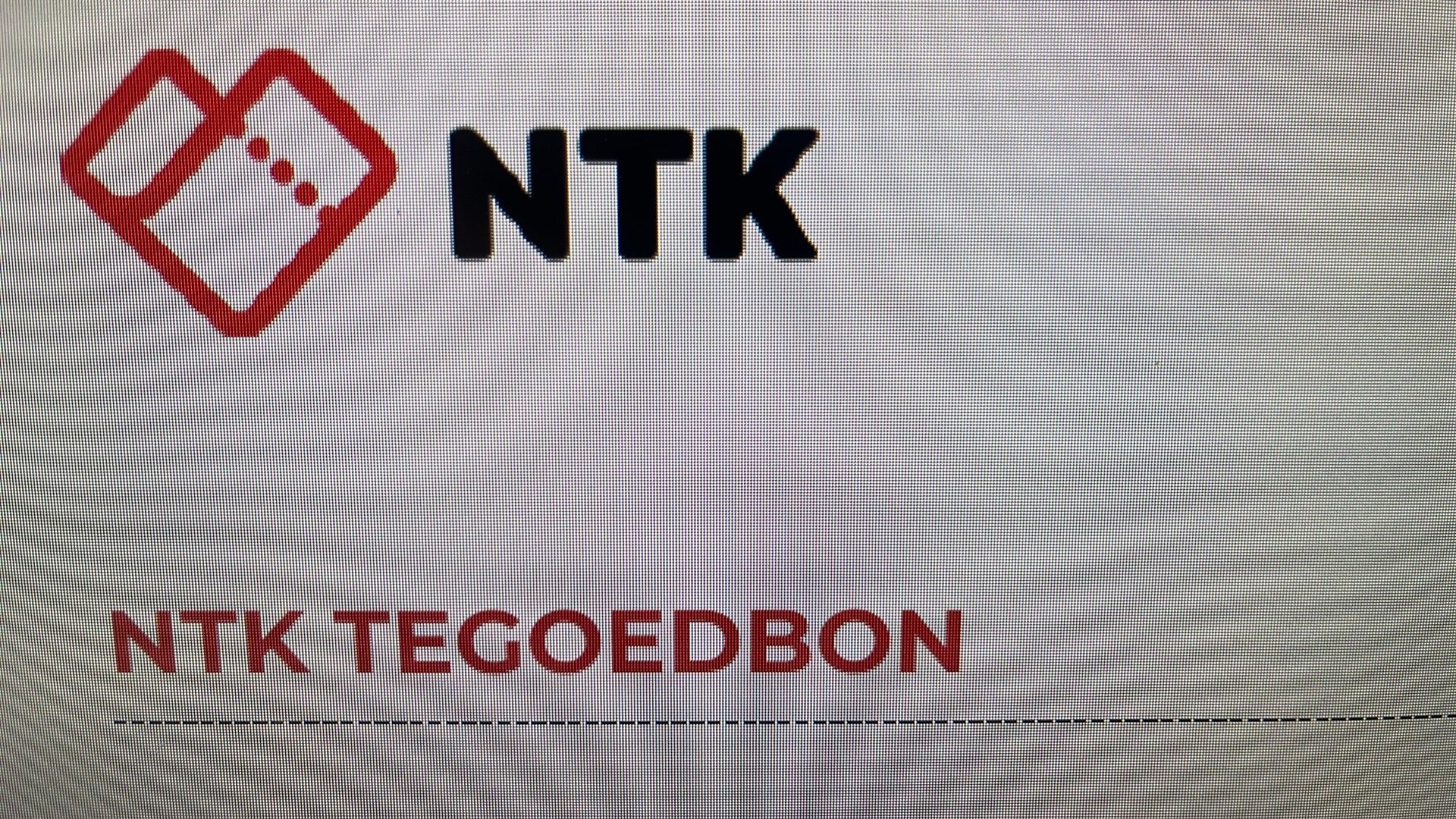 Nationale theater kassa NTK waarde 119 verkoop 80, Tickets en Kaartjes, Theater | Overige, Eén persoon
