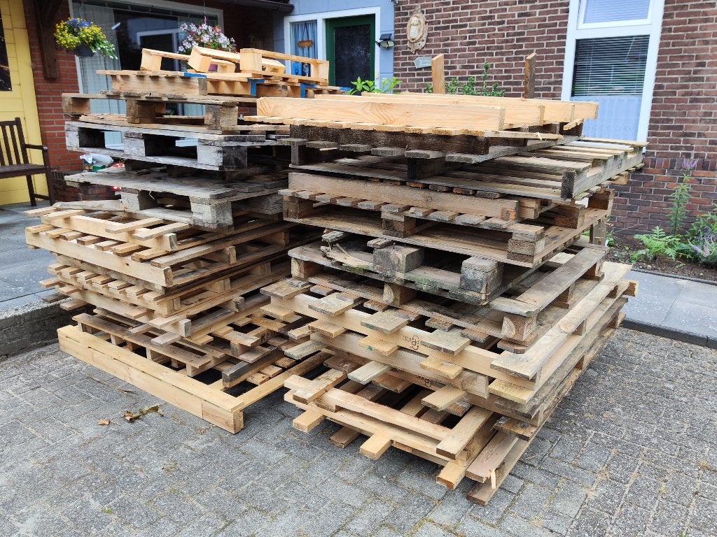 houten pallets, Ophalen, Gebruikt, 50 mm of meer, Pallet