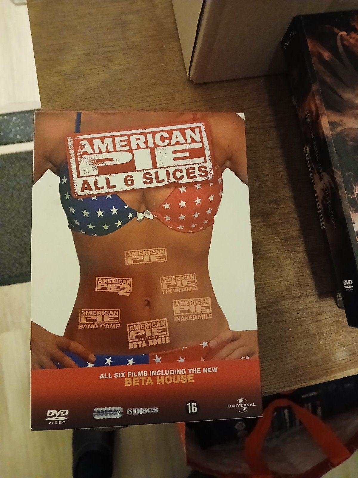 American Pie: All 6 Slices DVD Boxset - Complete Collectie, Vanaf 16 jaar, Ophalen of Verzenden, Zo goed als nieuw, Boxset