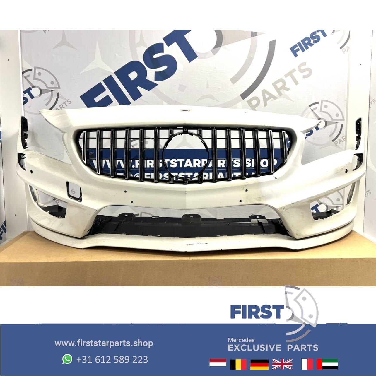 W117 C117 CLA AMG VOORBUMPER zwart/wit/grijs/zilver/rood/etc, -, Voor, Ophalen of Verzenden, Bumper
