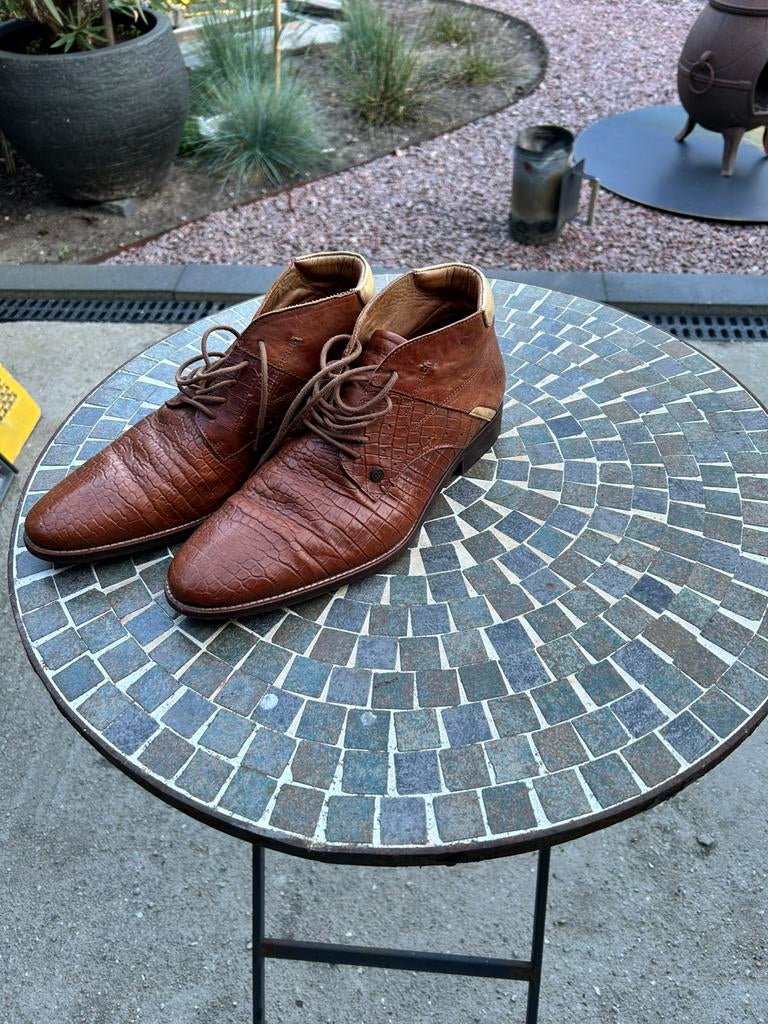 Rehab leren heren  schoenen maat 44, Kleding | Heren, Schoenen, Ophalen of Verzenden, Zo goed als nieuw, Bruin