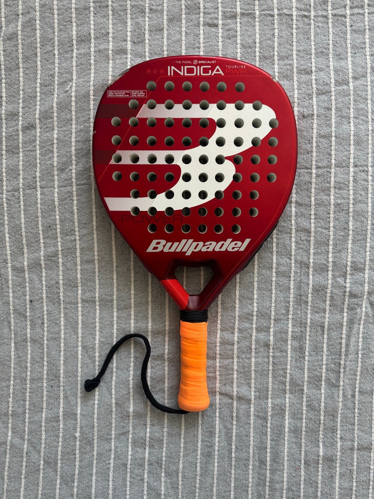 Bullpadel Indiga PWR Padelracket - Gebruikt, Sport en Fitness, Ophalen, Gebruikt, Padelracket