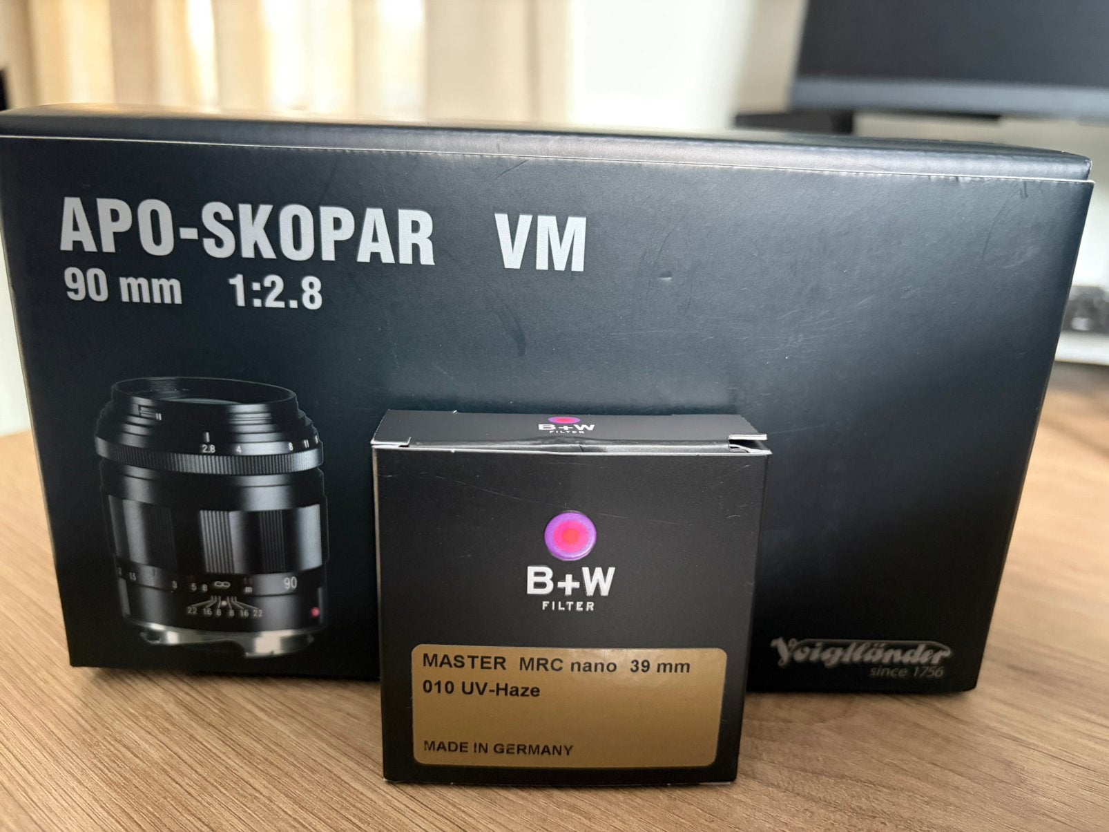 Voigtländer APO-Skopar 90mm f/2.8 VM + B+W UV filter, Verzenden, Zo goed als nieuw, Video