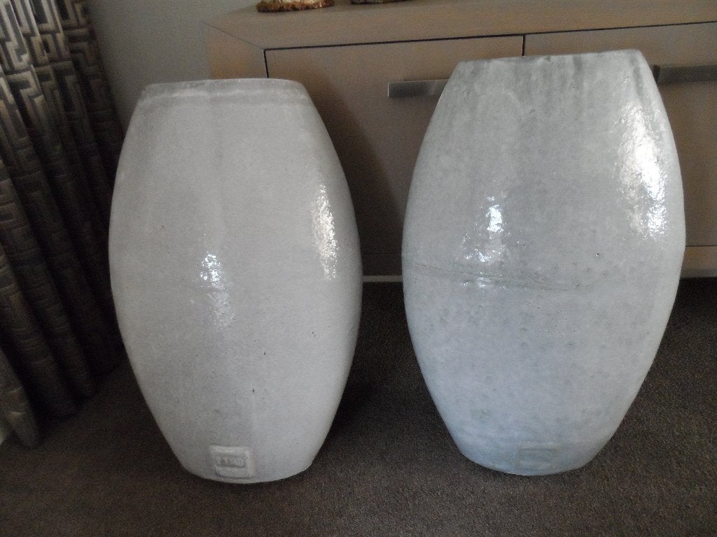 2 GROTE SIER OF PLANTEN POTTEN VAN PTMD 70 CM HOOG, Ophalen, Blauw, Nieuw, 70 cm