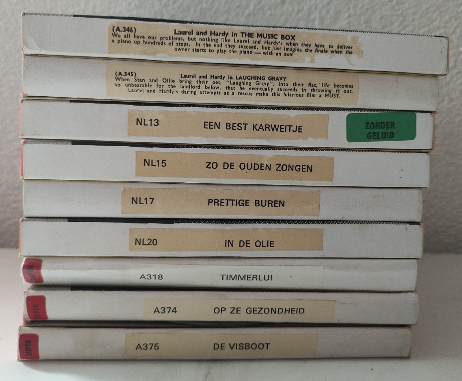 DIVERSE LAUREL & HARDY SUPER 8 FILMS, Audio, Tv en Foto, Filmrollen, Ophalen of Verzenden, 8mm film
