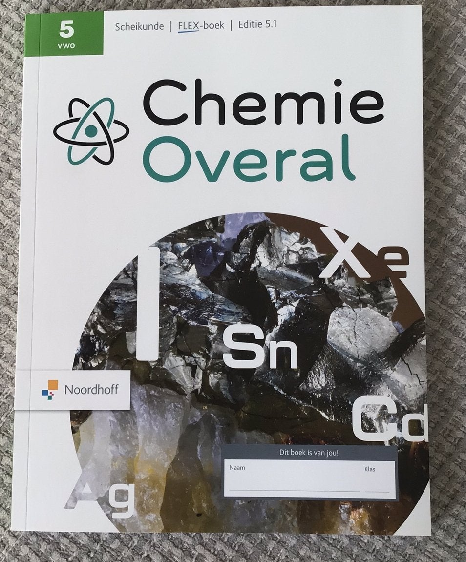 Chemie overal 5.1 Flex-boek VWO5, Ophalen of Verzenden, Nieuw, Overige niveaus
