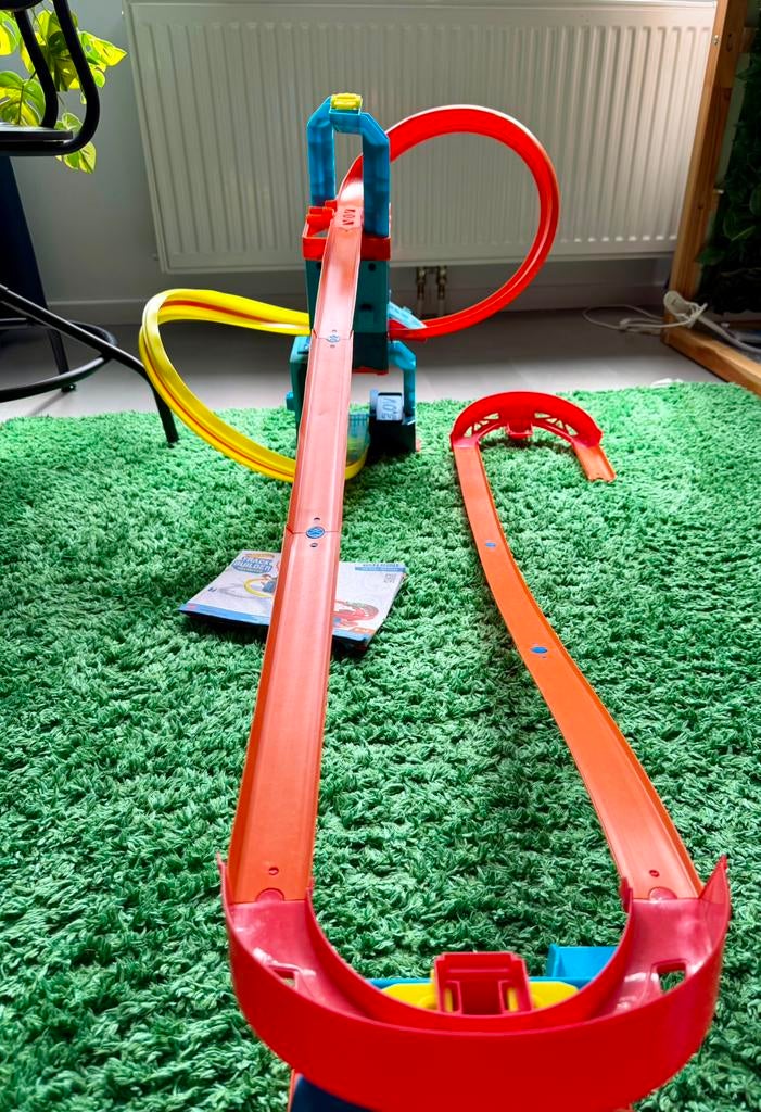 Hot Wheels Track Builder Unlimited set Compleet! GLC97-Ma70, Ophalen of Verzenden, Zo goed als nieuw, Handmatig, Hot Wheels