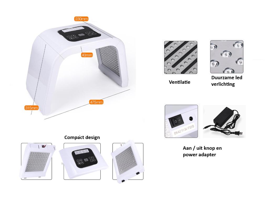 LED gezicht therapie apparaat- 7 kleuren, Ophalen, Nieuw, Overige typen