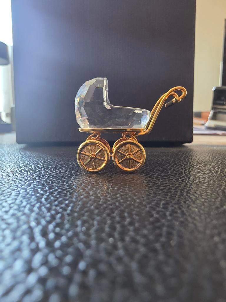 Swarovski Kristallen Kinderwagen met Gouden Accenten, Ophalen of Verzenden, Zo goed als nieuw