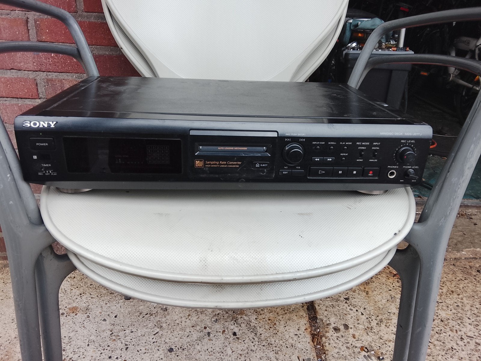 Sony MDS-JE50J Minidisc Deck Recorder, Ophalen, Minidisc-recorder