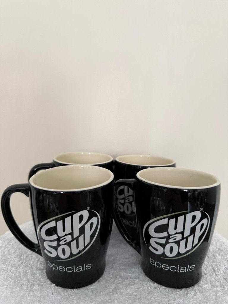 Set van 4 Cup a Soup Specials Mokken, Keramiek, Ophalen of Verzenden, Zo goed als nieuw, Overige stijlen