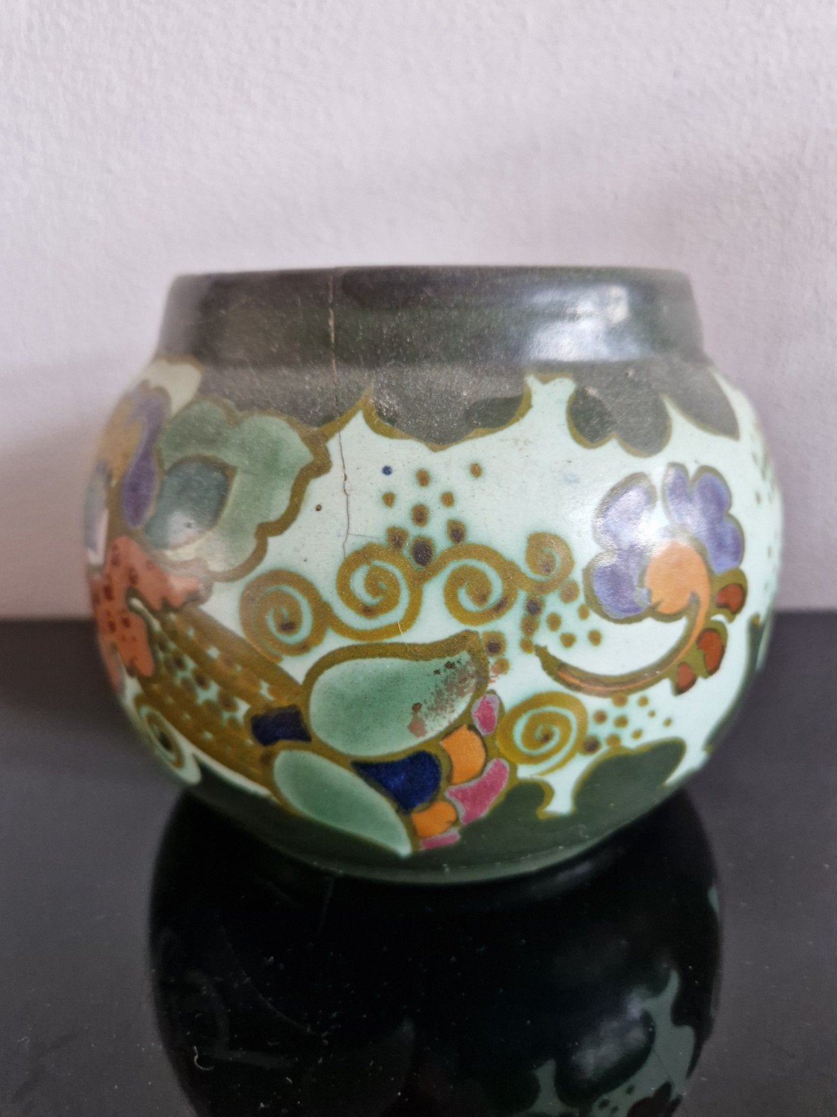 Plateel vaas Art Deco, Ophalen