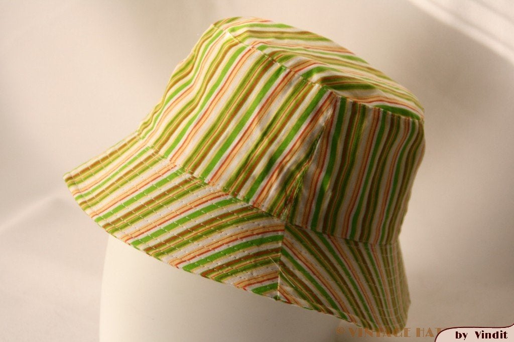 Bucket hat Zomerhoeden katoen 55-58 groen en bruin nieuw, Ophalen of Verzenden, Nieuw, 57 cm (M, 7⅛ inch) of minder, Hoed
