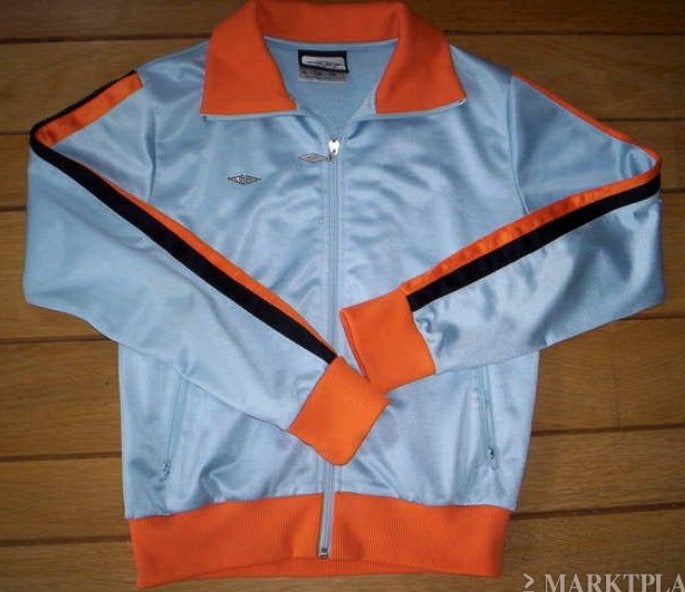UMBRO jack jasje licht blauw oranje maat S, Blauw, Umbro, Ophalen of Verzenden, Zo goed als nieuw