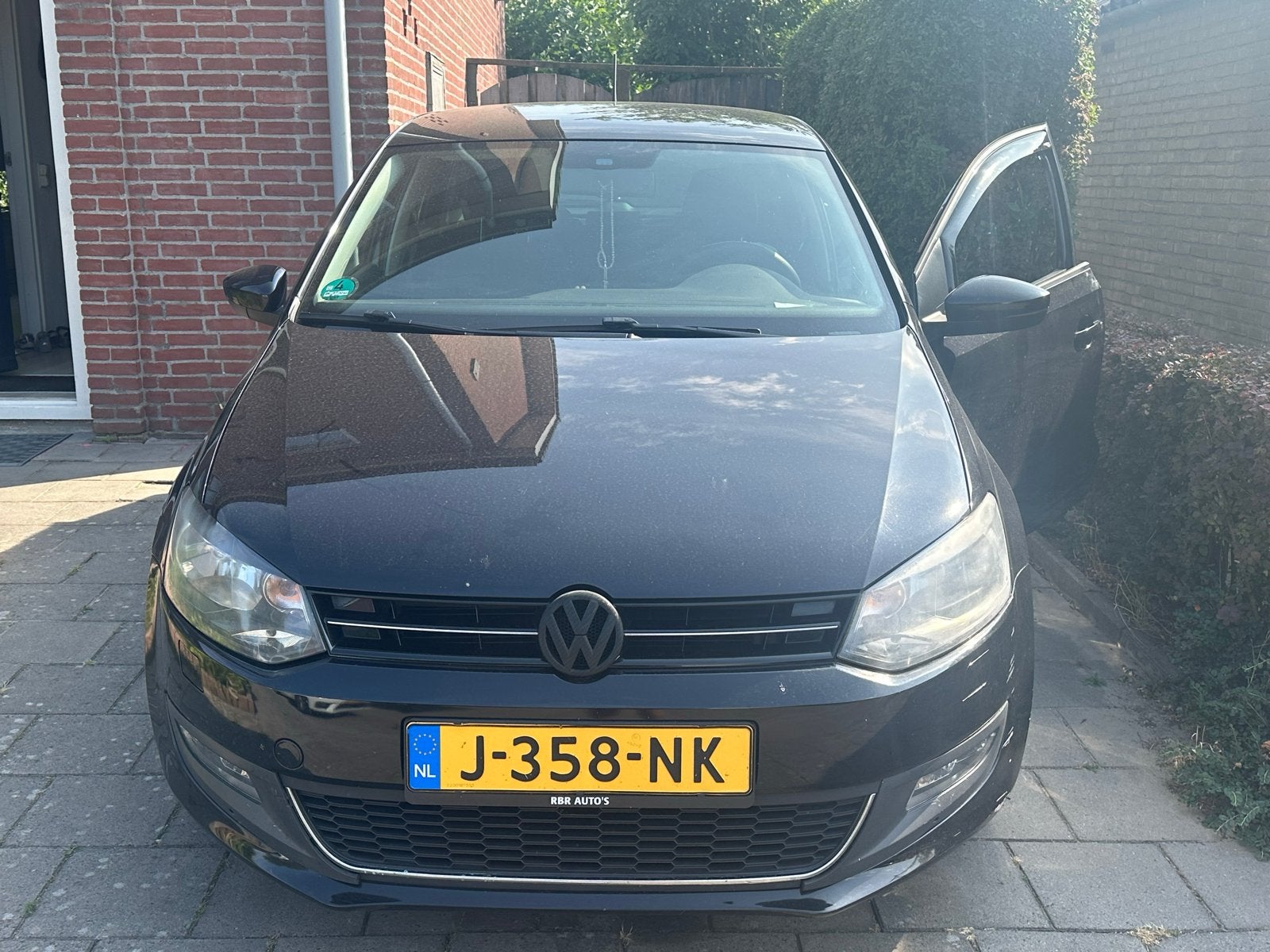 Volkswagen Polo 2014 DSG -Apple CarPlay |, Stof, 40 €/maand, Zwart, 4 cilinders