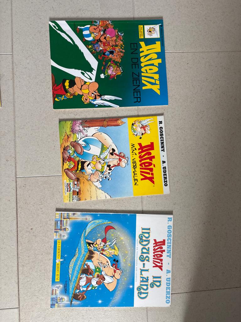 Asterix Stripboeken Collectie: De Ziener, Mini-Verhalen, Ind, Ophalen of Verzenden, Gelezen