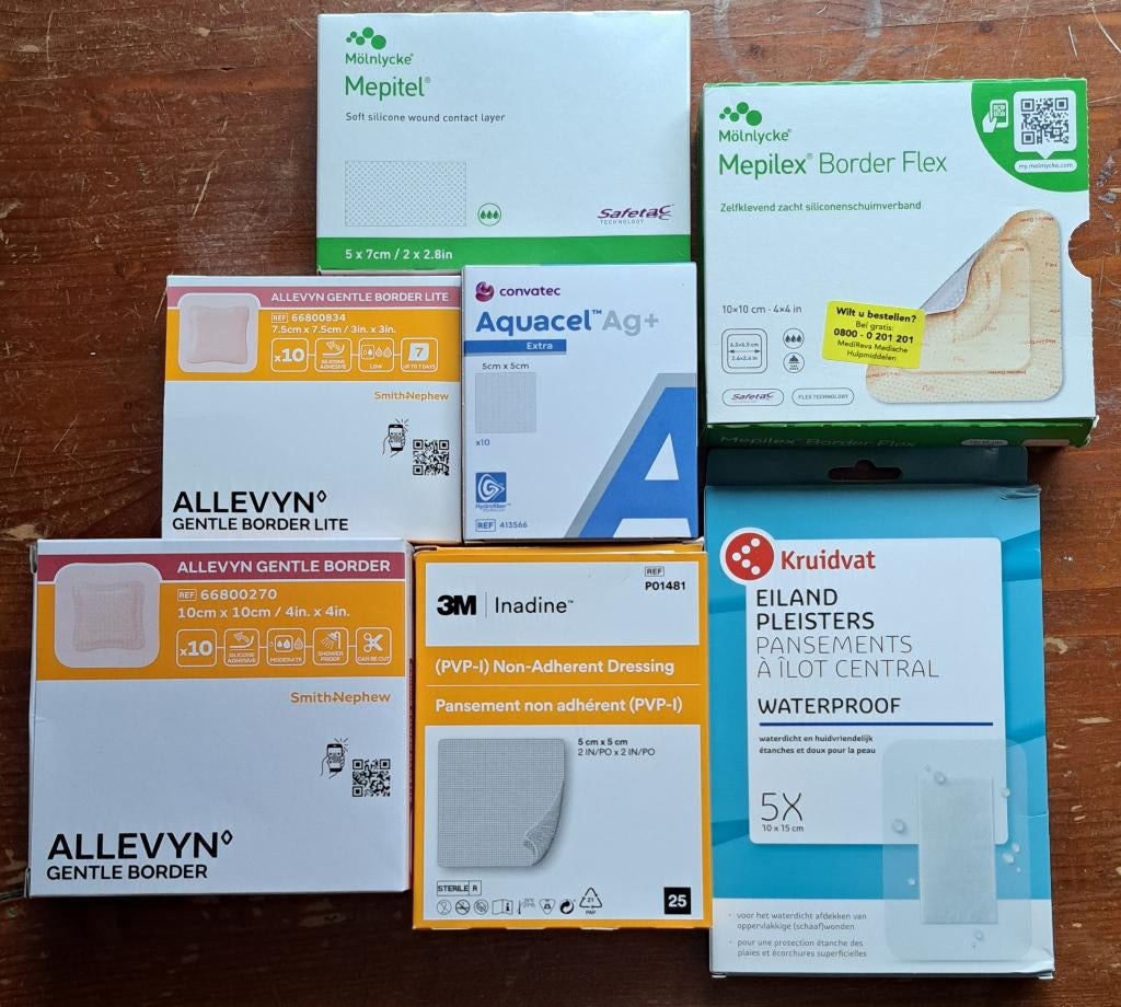 Pleisters Mepitel, Mepilex Inadine Aquacel Allevyn, Ophalen of Verzenden, Nieuw