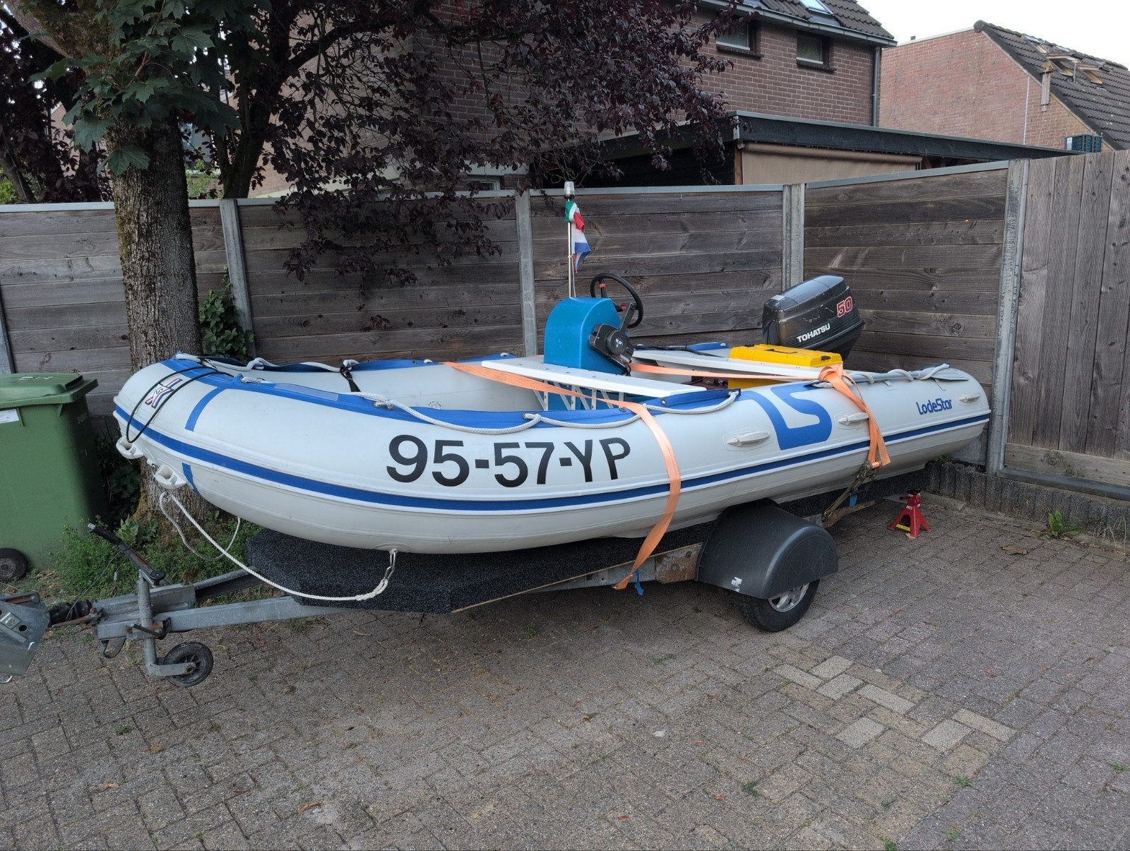 Lodestar 420 Airdeck Trimax Vakantieboot met 50pk Tohatsu, Airdeck, Peddels, Ophalen of Verzenden, Buitenboordmotor